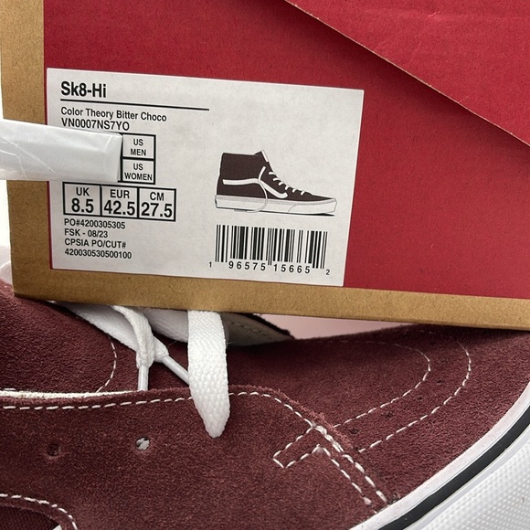 Vans WMNS Color Theory Bitter Chocolate 
VN0007NS7YO Sneakers - Picture 16 of 16
